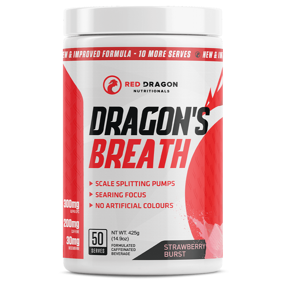 Red Dragon Nutritionals Dragon's Breath Pre-Workout 50 Serves Strawberry Burst
