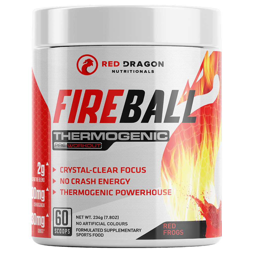 Red Dragon Nutritionals Fireball Fat Burner 60 Serves Red Frogs