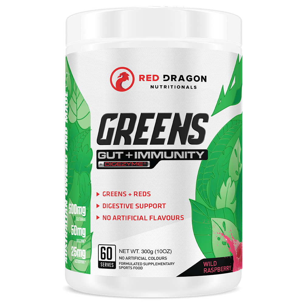 Red Dragon Nutritionals Greens Gut + Immunity Greens 60 Serve Wild Raspberry