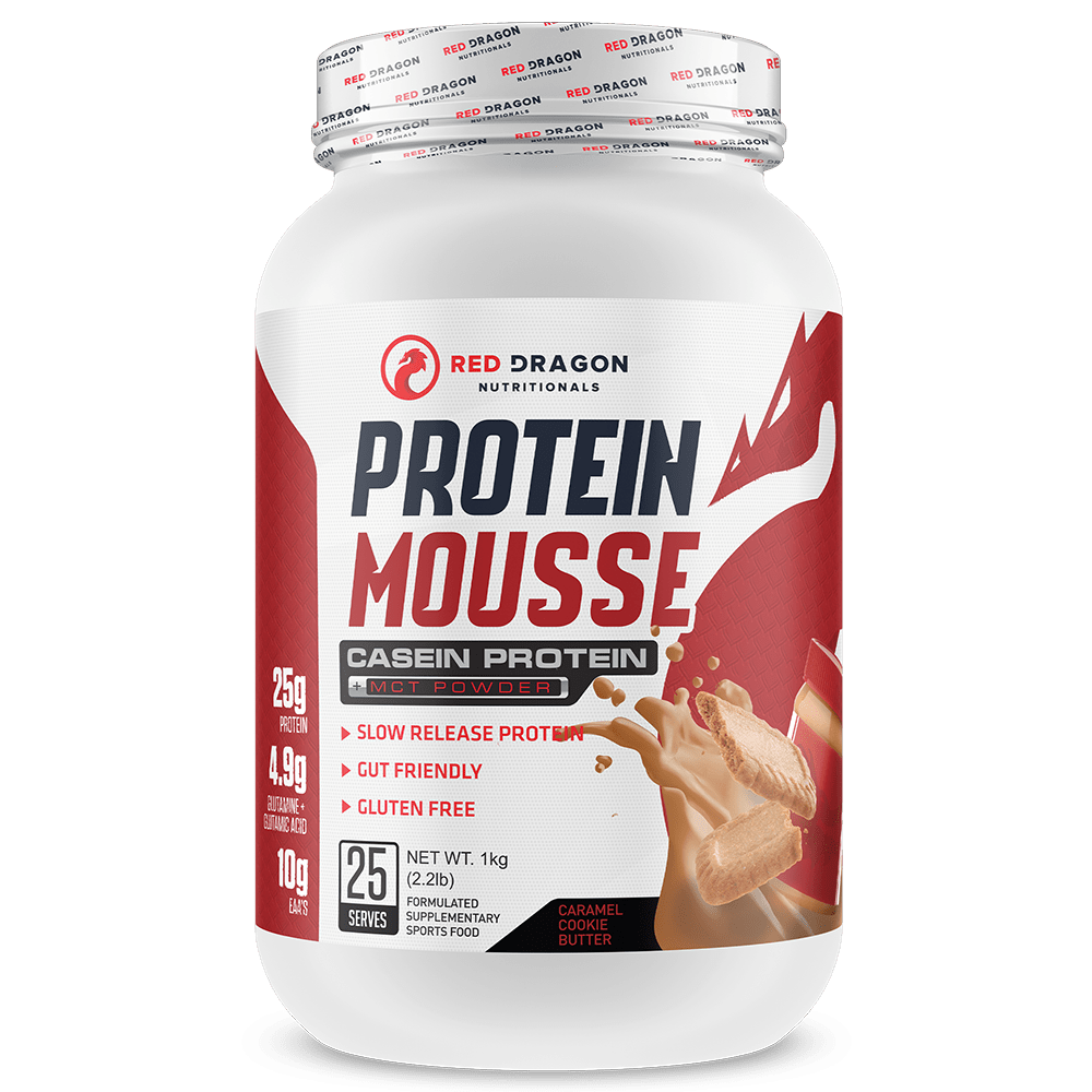Red Dragon Nutritionals Protein Mousse Protein Powder 1 Kg Caramel Cookie Butter
