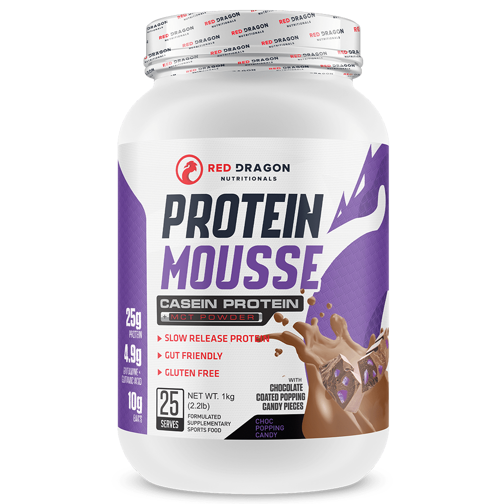 Red Dragon Nutritionals Protein Mousse Protein Powder 1 Kg Chocolate Popping Candy