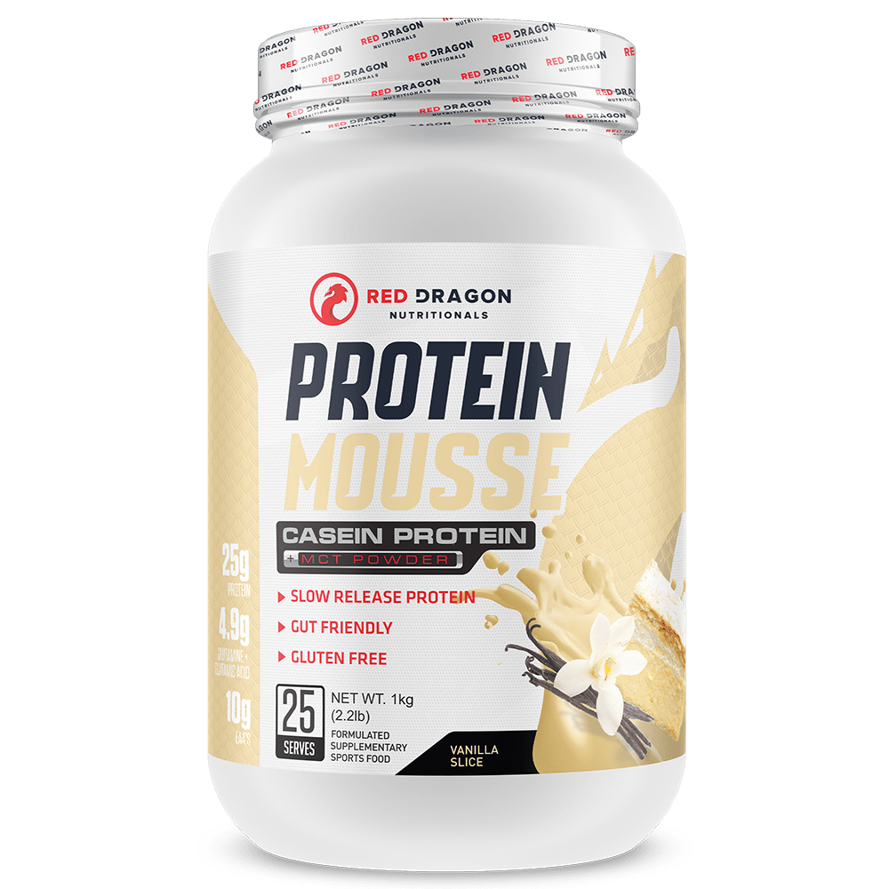 Red Dragon Nutritionals Protein Mousse Protein Powder 1 Kg Vanilla Slice