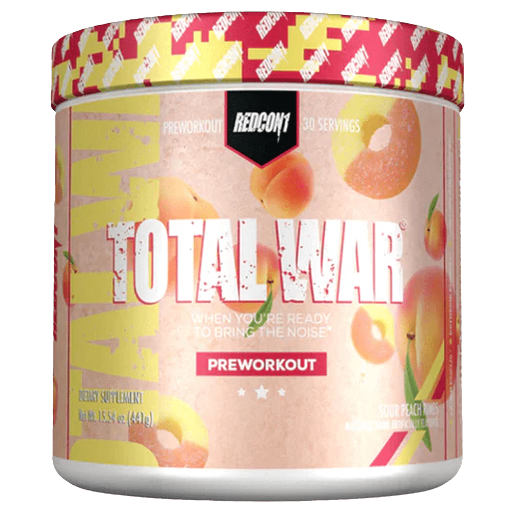 RedCon1 Total War Pre-Workout 30 Serves Sour Peach Rings