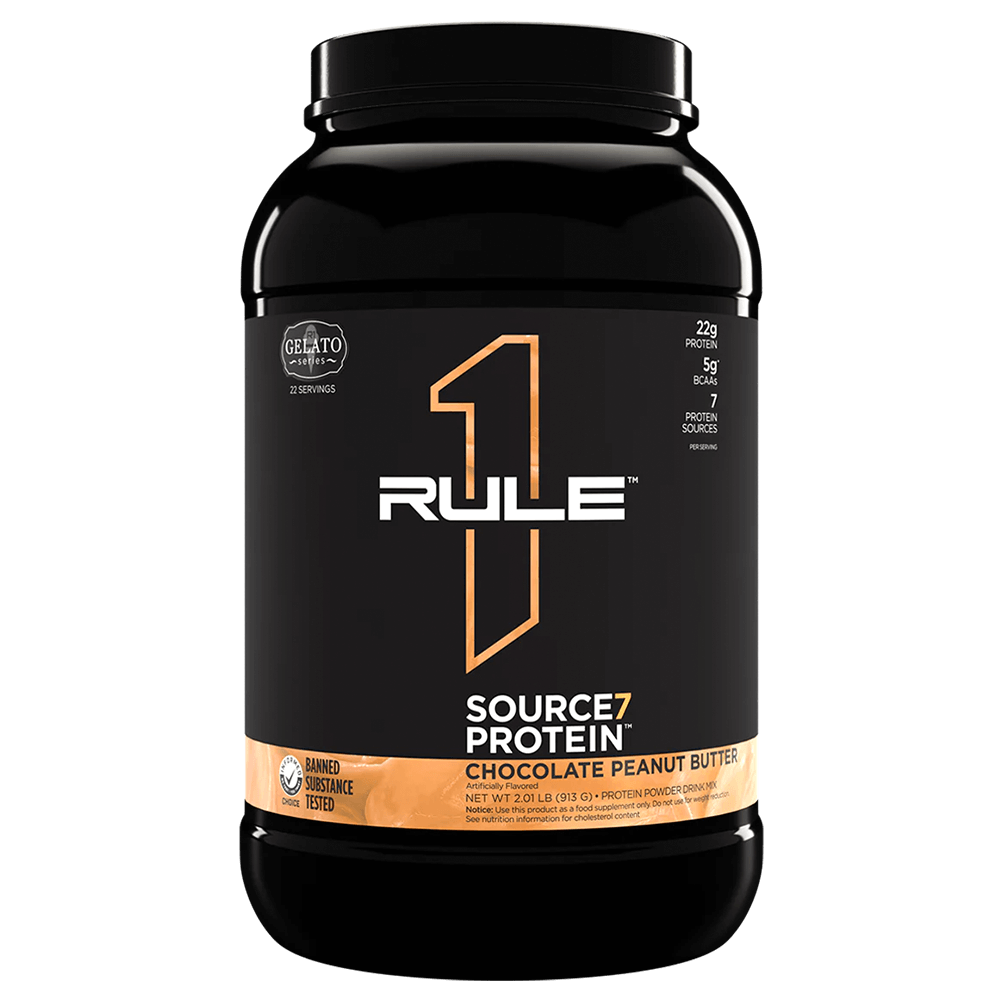 Rule 1 Source7 Protein Protein Powder 22 Serves Chocolate Peanut Butter