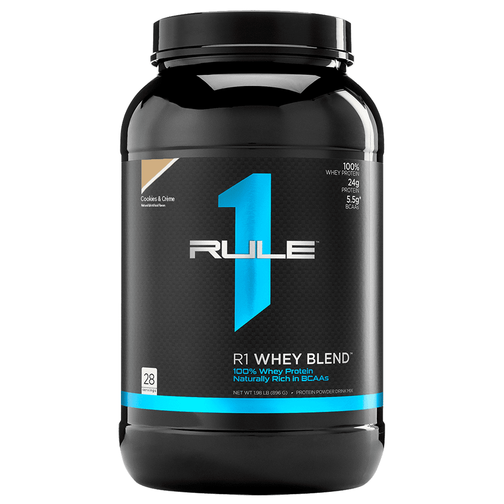 Rule 1 Whey Blend Protein Powder Cookies & Creme 28 Serves