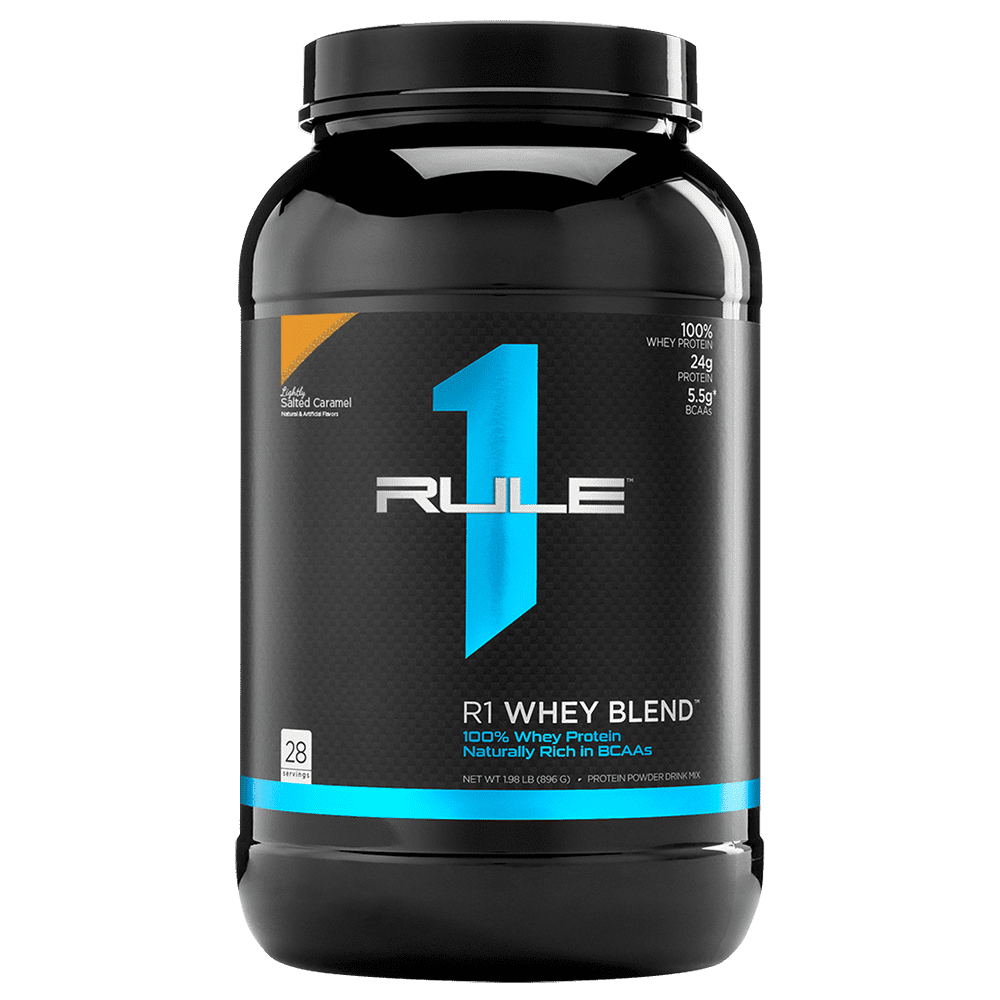 Rule 1 Whey Blend Protein Powder Salted Caramel 28 Serves