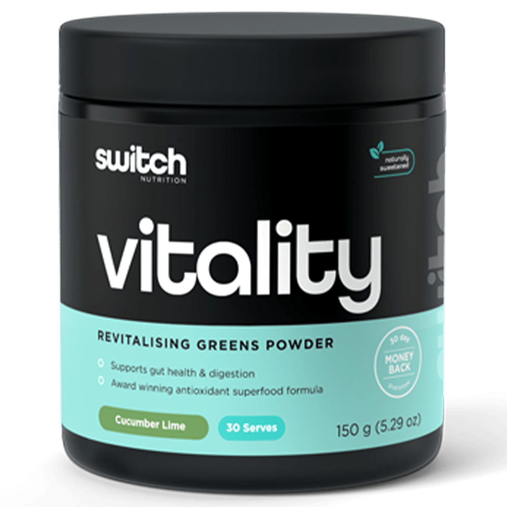 Switch Nutrition Vitality Switch Greens 30 Serves Cucumber Lime