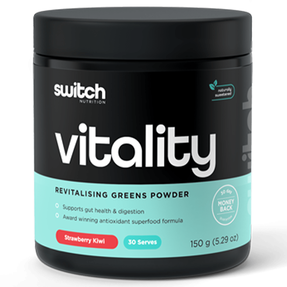 Switch Nutrition Vitality Switch Greens 30 Serves Strawberry Kiwi