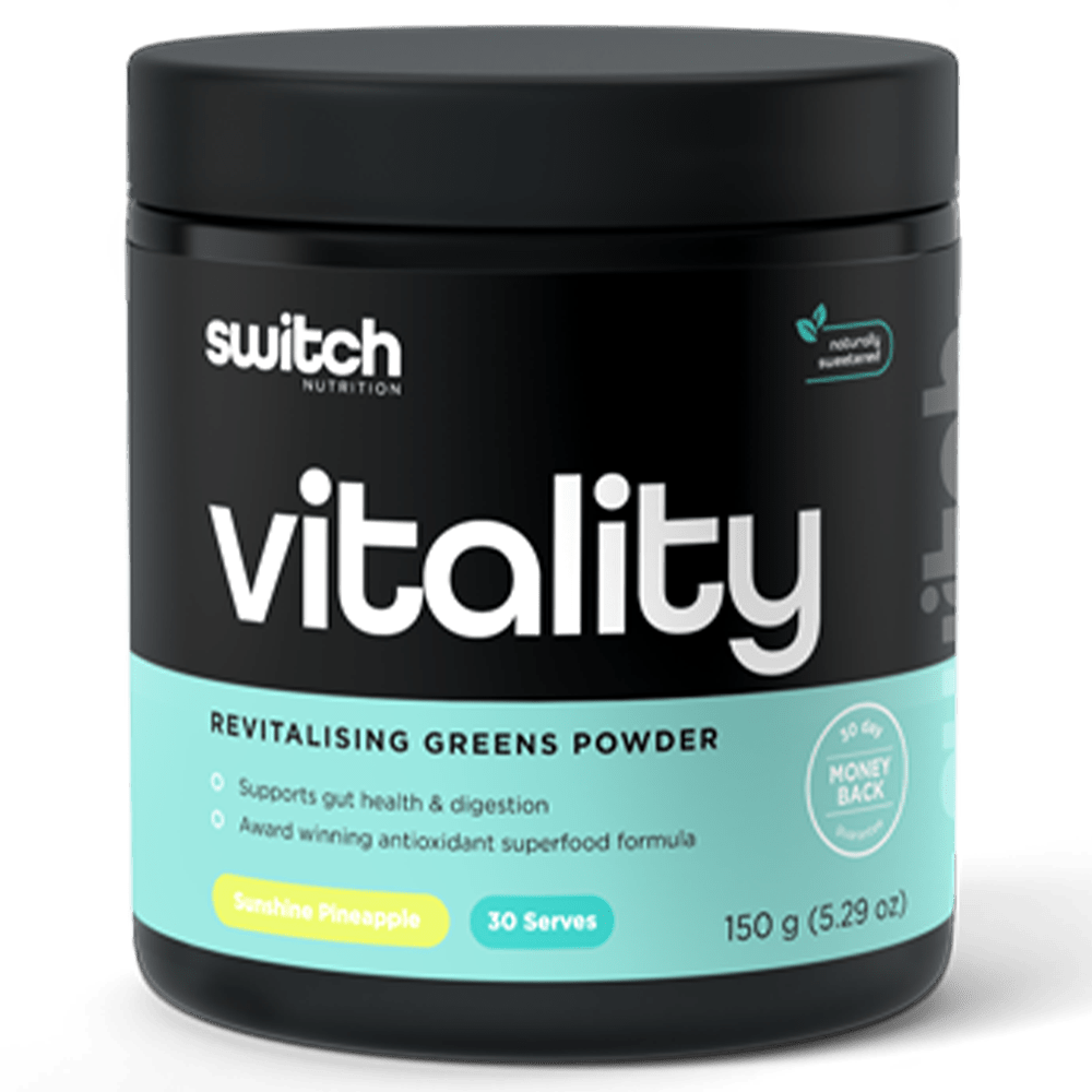 Switch Nutrition Vitality Switch Greens 30 Serves Sunshine Pineapple