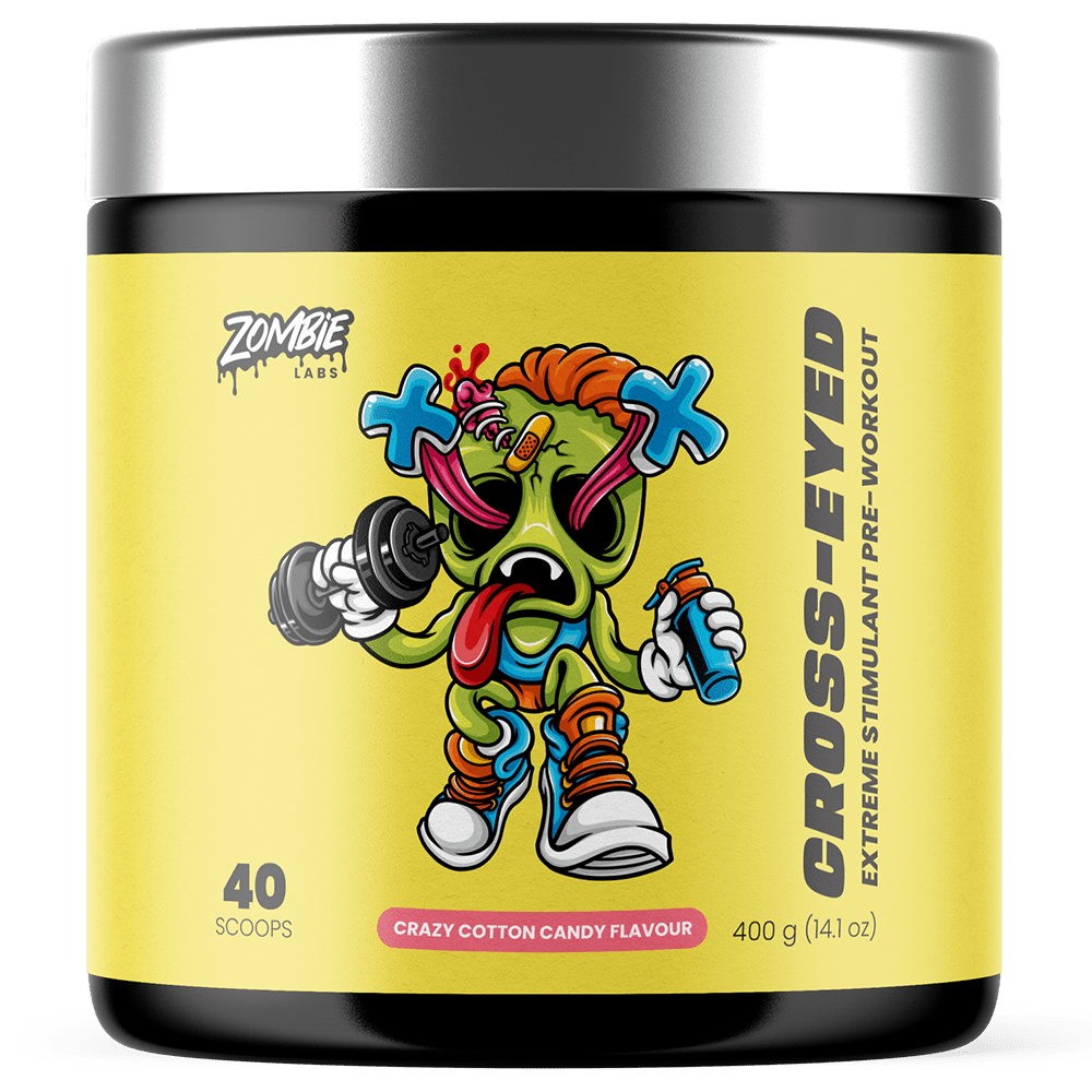 Zombie Labs Cross Eyed Pre-Workout 40 Serves Crazy Cotton Candy