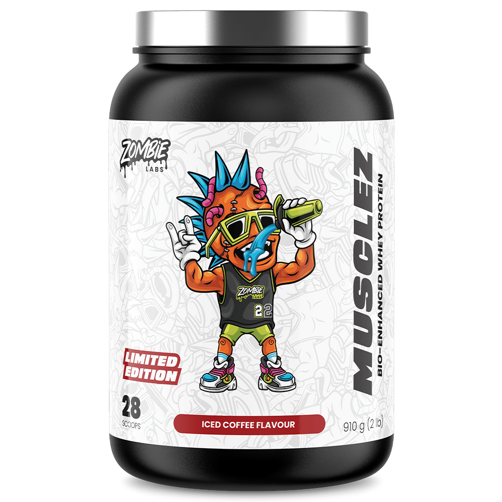 Zombie Labs Musclez Protein Powder 28 Serves Iced Coffee